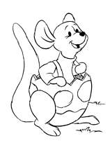 coloriage petit gourou deguise en oeuf de paques